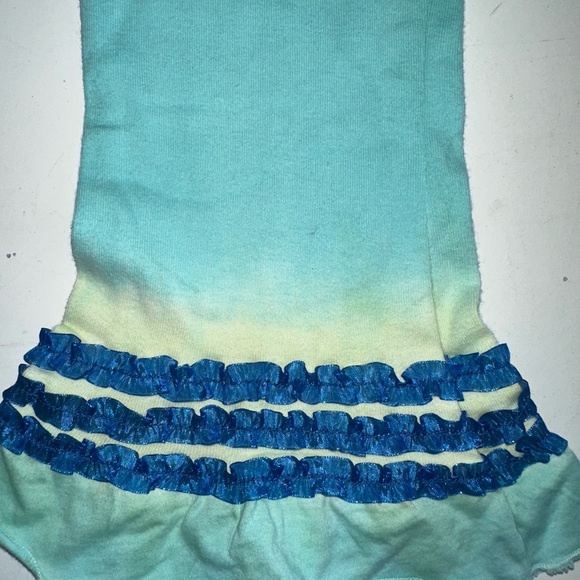 Toddler long sleeve shirt and ruffle pants matching set tie dye size 3T - Picture 4 of 11